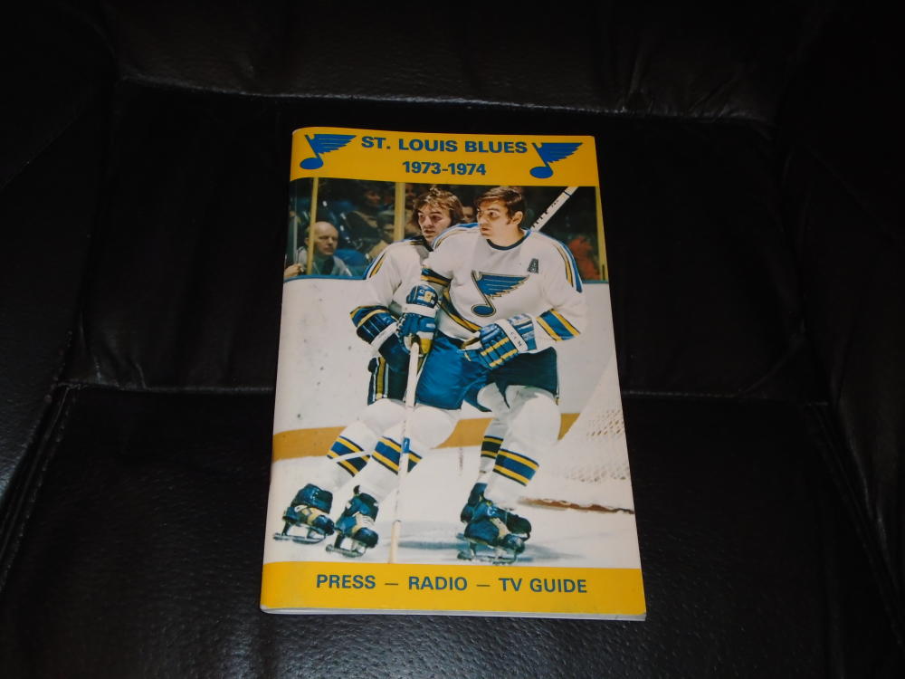 1973 1974 ST. LOUIS BLUES NHL HOCKEY PRESS MEDIA GUIDE BOB PLAGER NEAR MINT | eBay