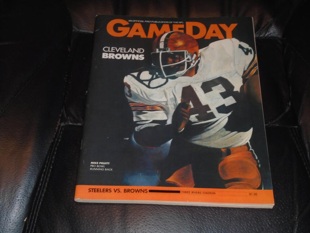 1982 BROWNS AT STEELERS NFL FOOTBALL PROGRAM EX-MINT