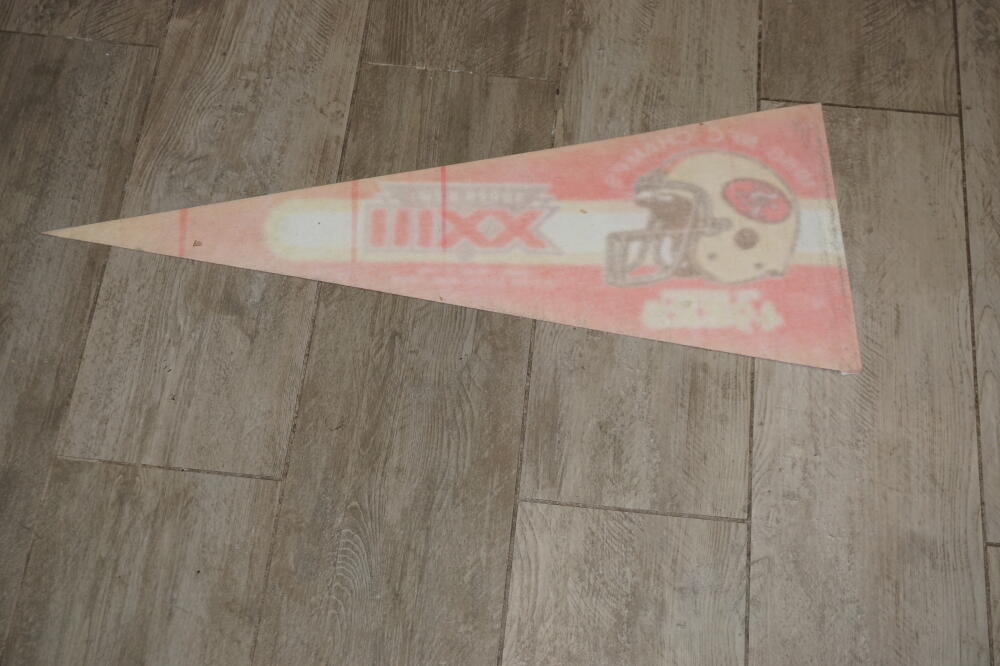 1989 49ERS NFC CHAMPS SUPER BOWL PENNANT FULL SIZE FREE PENNANT COVER