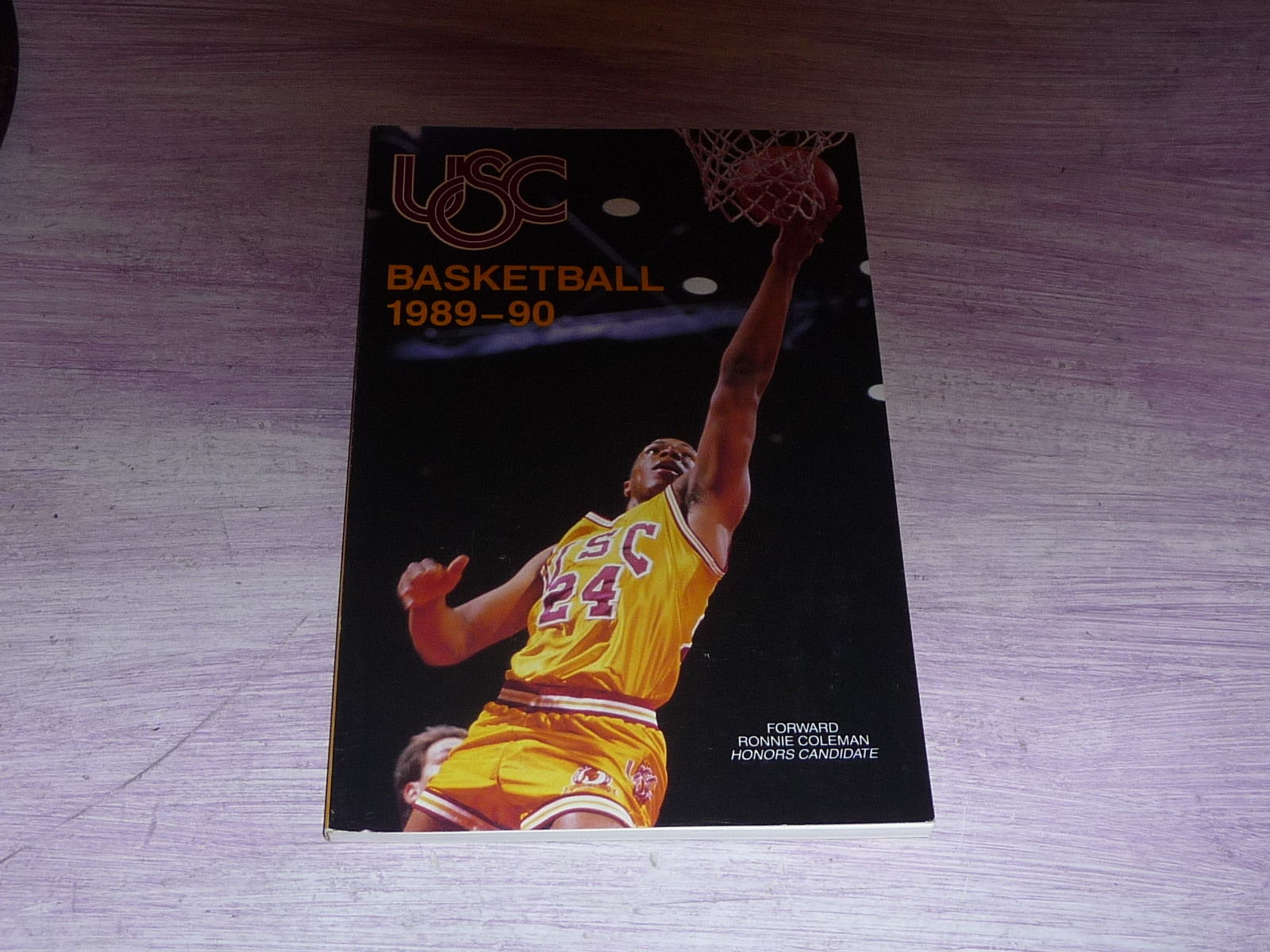 1989 1990 USC COLLEGE BASKETBALL MEDIA GUIDE EX-MINT