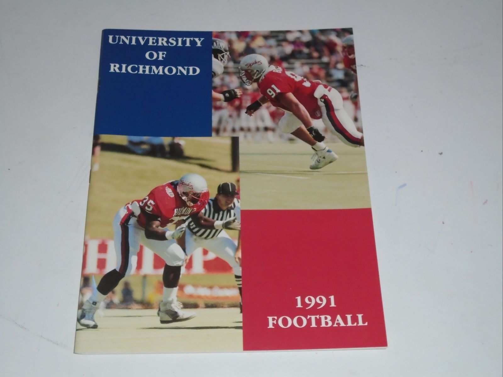 1991 UNIVERSITY OF RICHMOND (VA) COLLEGE FOOTBALL MEDIA GUIDE EX-MINT  BOX 27