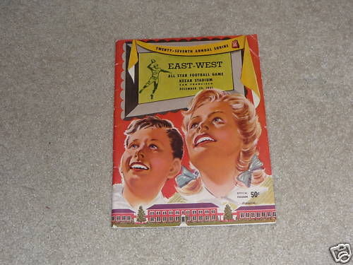 1951 EAST WEST COLLEGE ALL STAR PROGRAM 